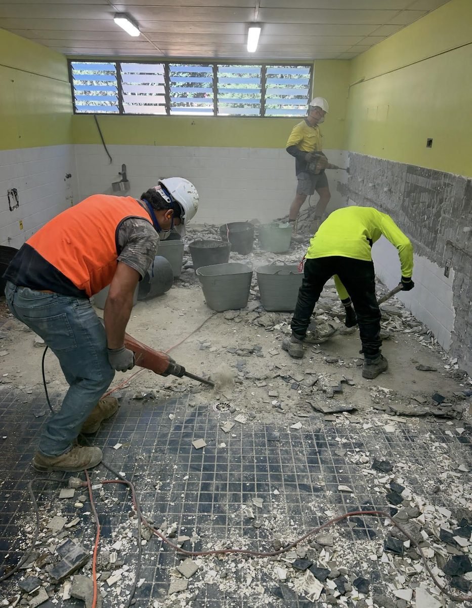 Kitchen and bathroom strip out at Tighes Hill